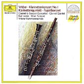 Weber: Clarinet & Bassoon Concertos, etc / Leister