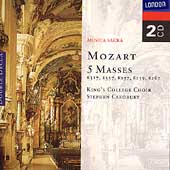 Mozart: 5 Masses / Cleobury, King's College Choir