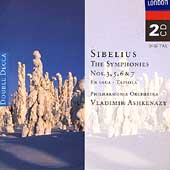 Sibelius: Symphonies no 3, 5, 6 & 7, etc / Ashkenazy
