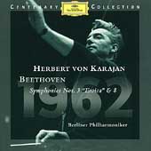 Beethoven: Symphonies 3 & 8 / Karajan