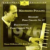 Mozart, Beethoven: Piano Concerto no 23, Piano Concerto No 4 / Boehm, Pollini