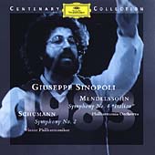 Mendelssohn: Symphony No.4; Schumann: Symphony No.2 / Giuseppe Sinopoli(cond), Philharmonia Orchestra. Vienna Philharmonic Orchestra