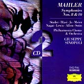 Mahler: Symphonies No.8 & 10 "Adagio" / Giuseppe Sinopoli(cond), Philharmonia Orchestra, Philharmonia Chorus London, Cheryl Studer(S), etc