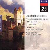 Mendelssohn: The Symphonies Vol 2 / Dohnanyi, Vienna PO