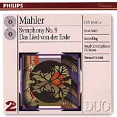 Mahler: Symphony no 9, Das Lied von der Erde / Haitink