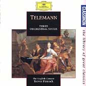 Telemann: Three Orchestral Suites / Pinnock