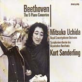 Beethoven: The 5 Piano Concertos / Uchida, Sanderling et al