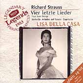 Strauss: Four Last Songs, Arabella, etc / Della Casa, et al