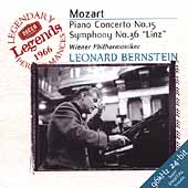 Mozart: Piano Concerto no 15, etc / Bernstein, Vienna PO