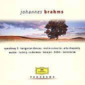 Brahms: Symphony No.3 Op.90, Violin Concerto Op.77, Hungarian Dances, etc / Herbert von Karajan(cond), BPO, etc
