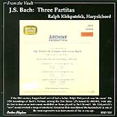 FROM THE VAULT:J.S.BACH:3 PARTITAS:BWV.827-829:RALPH KIRKPATRICK(cemb)