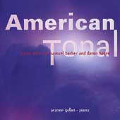 American Tonal - Piano Music of Barber and Hagen / Golan