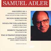 Adler: Concertino no 3, etc / Wyner, London, Kelly, et al