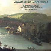 English Classical Violin Concertos / Wallfisch, Holman