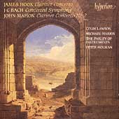 Hook, J.C. Bach, Mahon: Clarinet Concertos / Lawson, Harris
