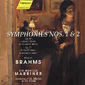Brahms: Symphonies no 1 & 2 / Marriner, Academy St Martins