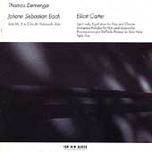 J.S.Bach:Cello Suite No.3/Carter:Esprit Rude/Esprit Doux/etc:Thomas Demenga(vc)/Hansheinz Schneeberger(vn)/Philippe Racine(fl)/Ernest Molinari(cl)/etc