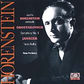 Shostakovich: Symphony no 5;  Janacek / Horenstein, Vienna