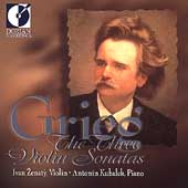 Grieg: The Three Violin Sonatas / Zenaty, Kubalek