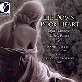 Lie Down, Poor Heart - English Lutesongs & Ballads / Taylor