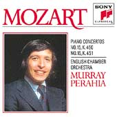 Mozart: Piano Concertos nos 15 & 16 / Perahia, English CO