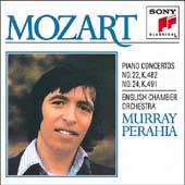Mozart: Piano Concertos nos 22 & 24 / Perahia, English CO