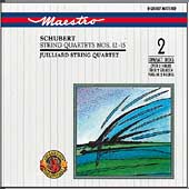 Schubert: String Quartets nos 12-15 / Juilliard Quartet