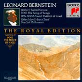 The Royal Edition - Bloch: Sacred Services; Foss / Bernstein