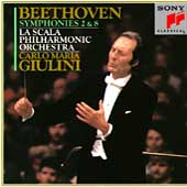 Beethoven: Symphonies 2 & 8 / Giulini, La Scala PO