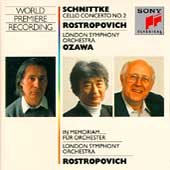 Schnittke: Cello Concerto no 2, etc / Rostropovich, Ozawa