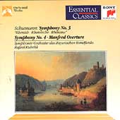 Schumann: Symphonies No.3 "Rhenish", No.4 / Rafael Kubelik(cond), Bavarian Radio Symphony Orchestra