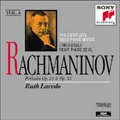 Rachmaninov: Complete Solo Piano Music Vol 4 / Ruth Laredo