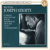 Recital / Joseph Szigeti