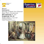 Mozart: Overtures, etc / Schippers, Szell, Entremont, et al