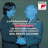 Lutoslawski: Symphonies 3 & 4, etc / Salonen, Los Angeles PO