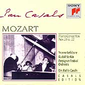 Mozart: Piano Concertos 20 & 22 / Lefebure, Serkin, Casals