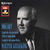 Mozart: Complete Solo Piano Works / Walter Gieseking