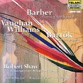 Barber, Bartok, Vaughan Williams / Shaw, Atlanta SO & Chorus