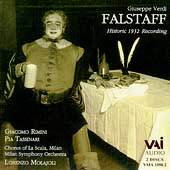 Verdi: Falstaff /Molajoli, Rimini, Tassinari, Milan Symphony