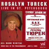 Rosalyn Tureck Live in St. Petersburg - An All Bach Recital