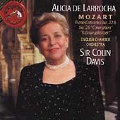 Mozart: Piano Concertos No. 22 & No. 26 / Alicia de Larrocha
