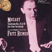 Mozart: Symphonies no 39 & 40, Nachtmusik / Fritz Reiner