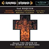 Verdi :Requiem/Menotti :The Death of the Bishop of Brindisi/etc(1964-65):Erich Leinsdorf(cond)/BSO/etc