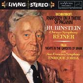 Rachmaninov:Rhapsody on a Theme of Paganini/de Falla:Nights in the gardens of Spain/etc:Artur Rubinstein(p)/Fritz Reiner(cond)/CSO/etc