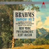 Brahms: Symphony no 2, etc / Masur, New York Philharmonic