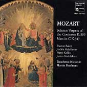 Mozart: Solemn Vespers of the Confessor, etc / Pearlman