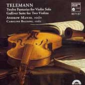Telemann: Twelve Fantasias, Gulliver Suite / Manze, Balding