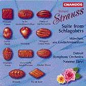 Strauss: Suite from Schlagobers, etc / Jaervi, Detroit SO