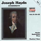 Haydn: Divertimenti Vol 1 / Huss, Haydn Sinfonietta Wien