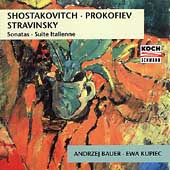 Shostakovitch, Prokofiev, Stravinsky / Bauer, Kupiec